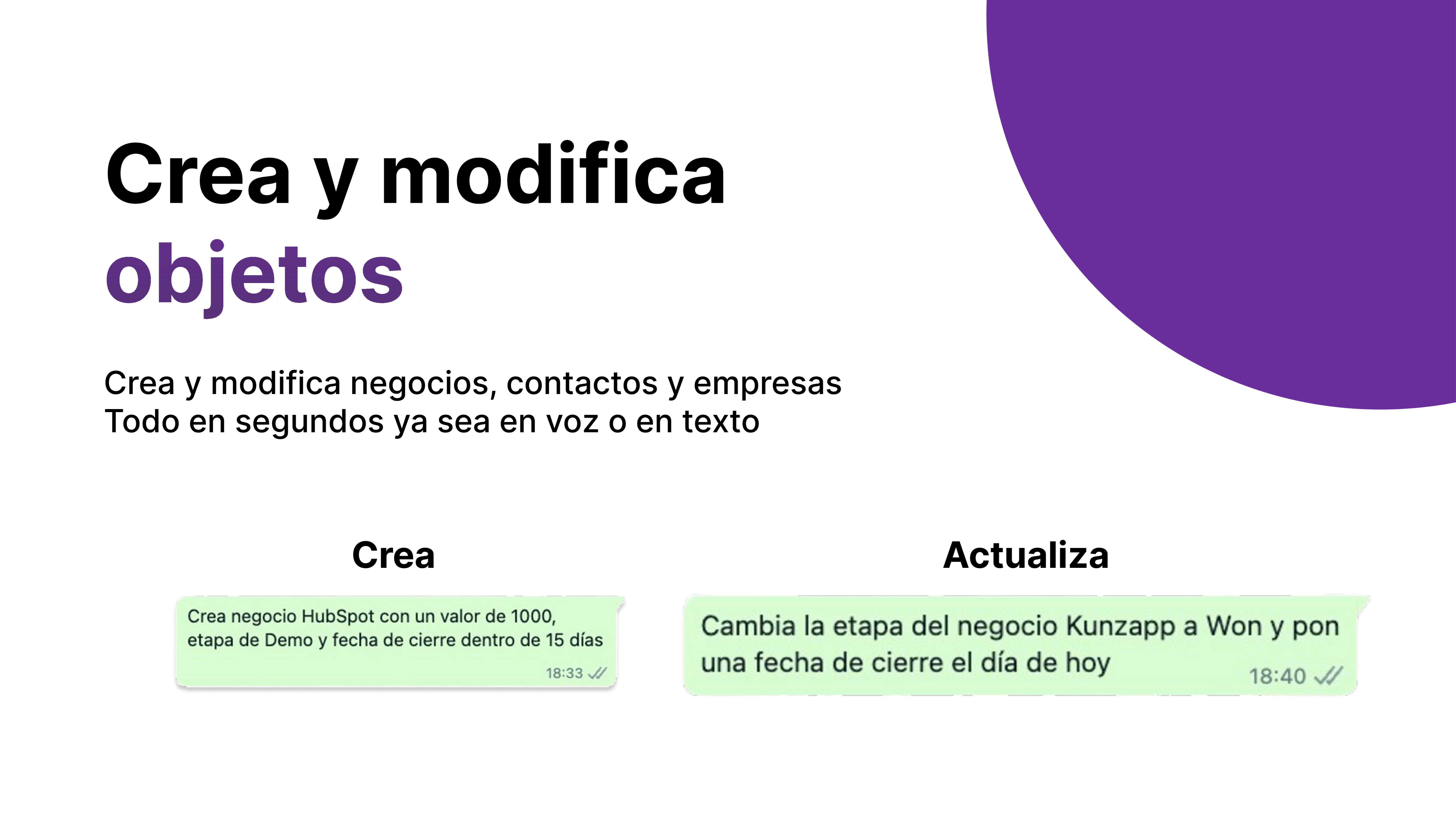 Crea y modifica objetos